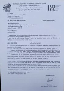 ISSN LETTER